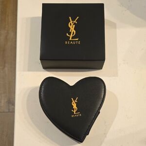 New In Box YVES SAINT LAURENT Beauté Heart-Shaped Vanity Case Jewelry Holder